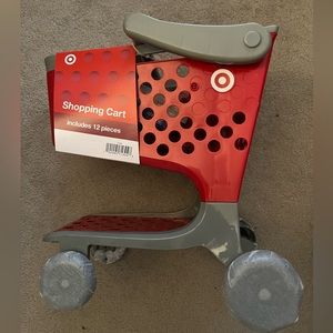 NIB Target Toy Shopping Cart - Red Grocery Basket Toy Cart As Seen On TikTok